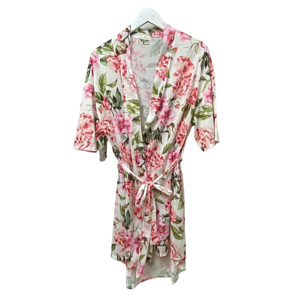 Floral Robe One Size Pink Bathrobe Lingerie by Show me your Mumu